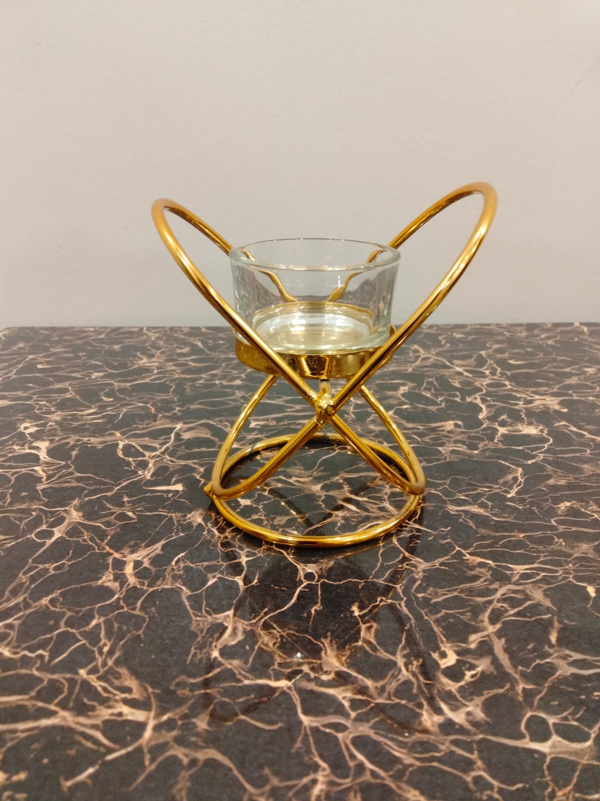 Elegant Black Candle Holder – Decorative Metal Candle Stand for Home