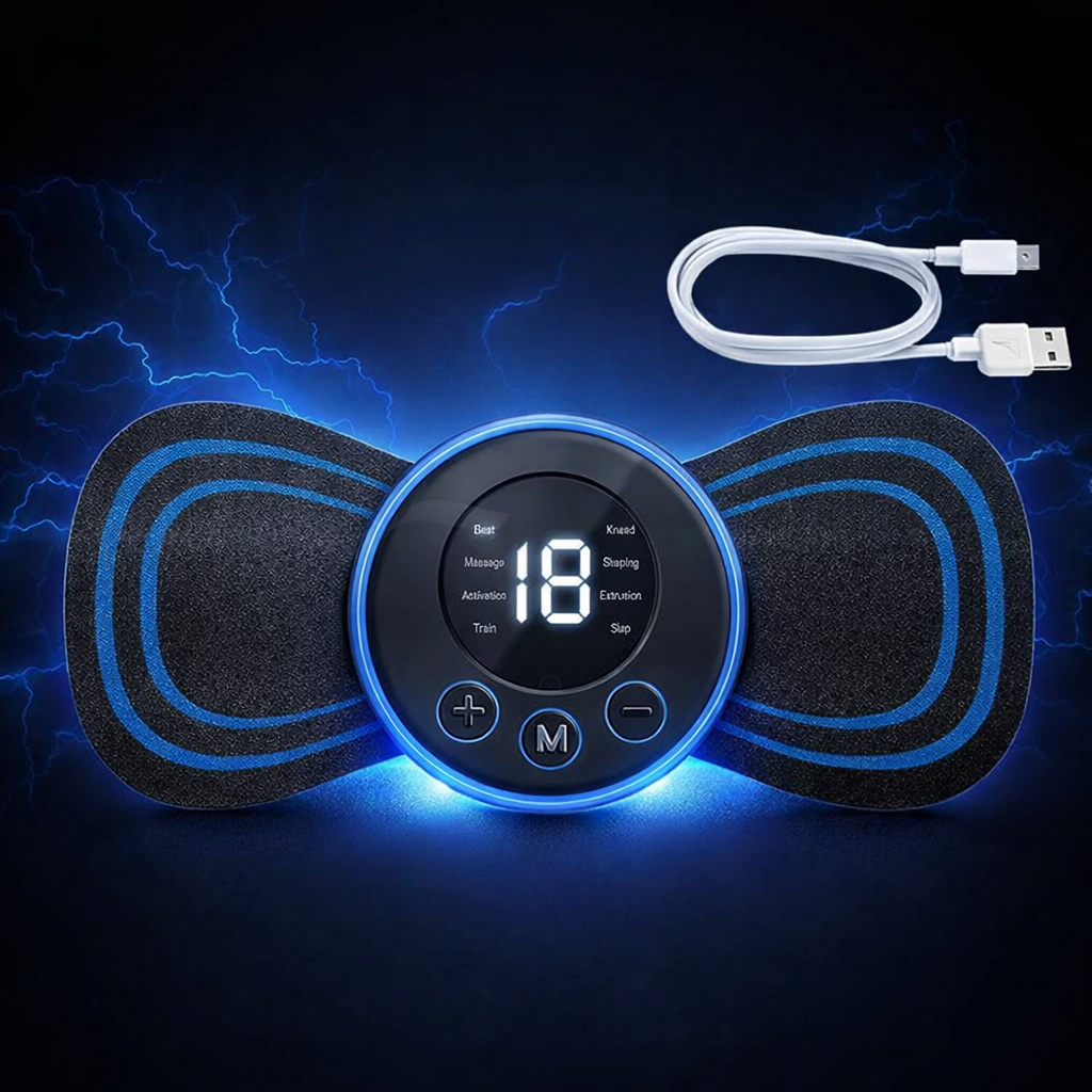 Rechargeable EMS Butterfly Massager | Electronic Muscle Stimulator