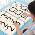 A4 Kids Educational Learning Tracing Book | 64 Pages Dot-to-Dot Activity Workbook with 2 Markers