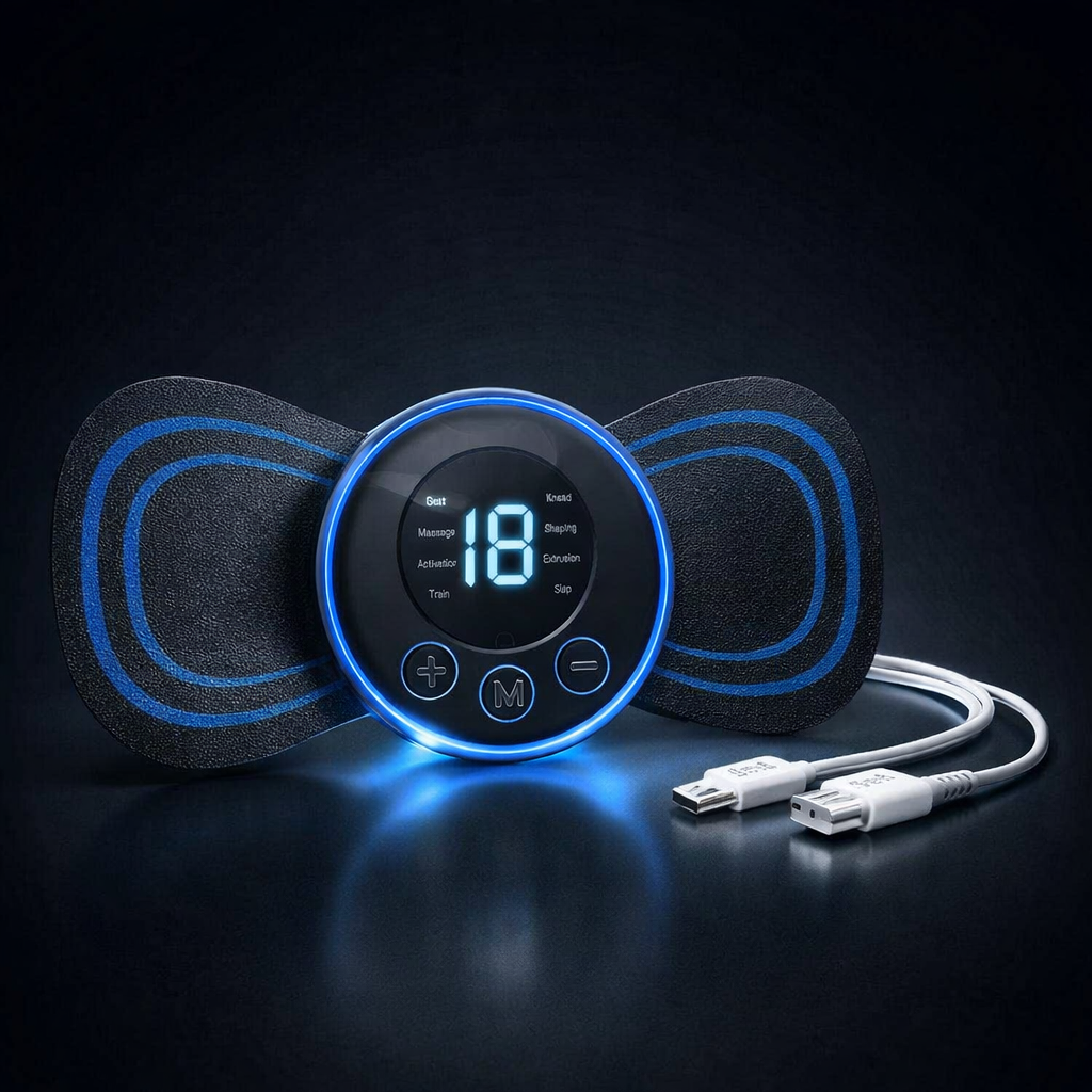Rechargeable EMS Butterfly Massager | Electronic Muscle Stimulator