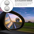 4pcs - Car Blind-Spot Side Mirror Silver Frame - (2 Pc / Set)