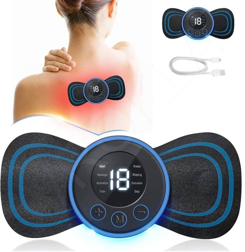 Rechargeable EMS Butterfly Massager | Electronic Muscle Stimulator